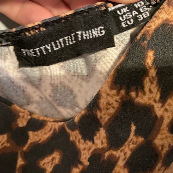 Pretty Little Thing - Cheetah Print Mini Dress - Picture 3 of 3